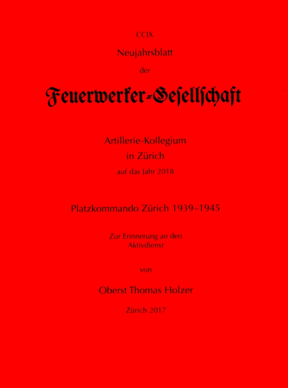 Artillerie-Kollegium in Zürich